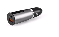 12/24V Digital biladapter USB-A/C PD 55W