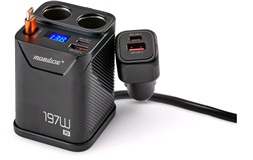 12/24V Multiadapter USB-A/C/kabel 197W