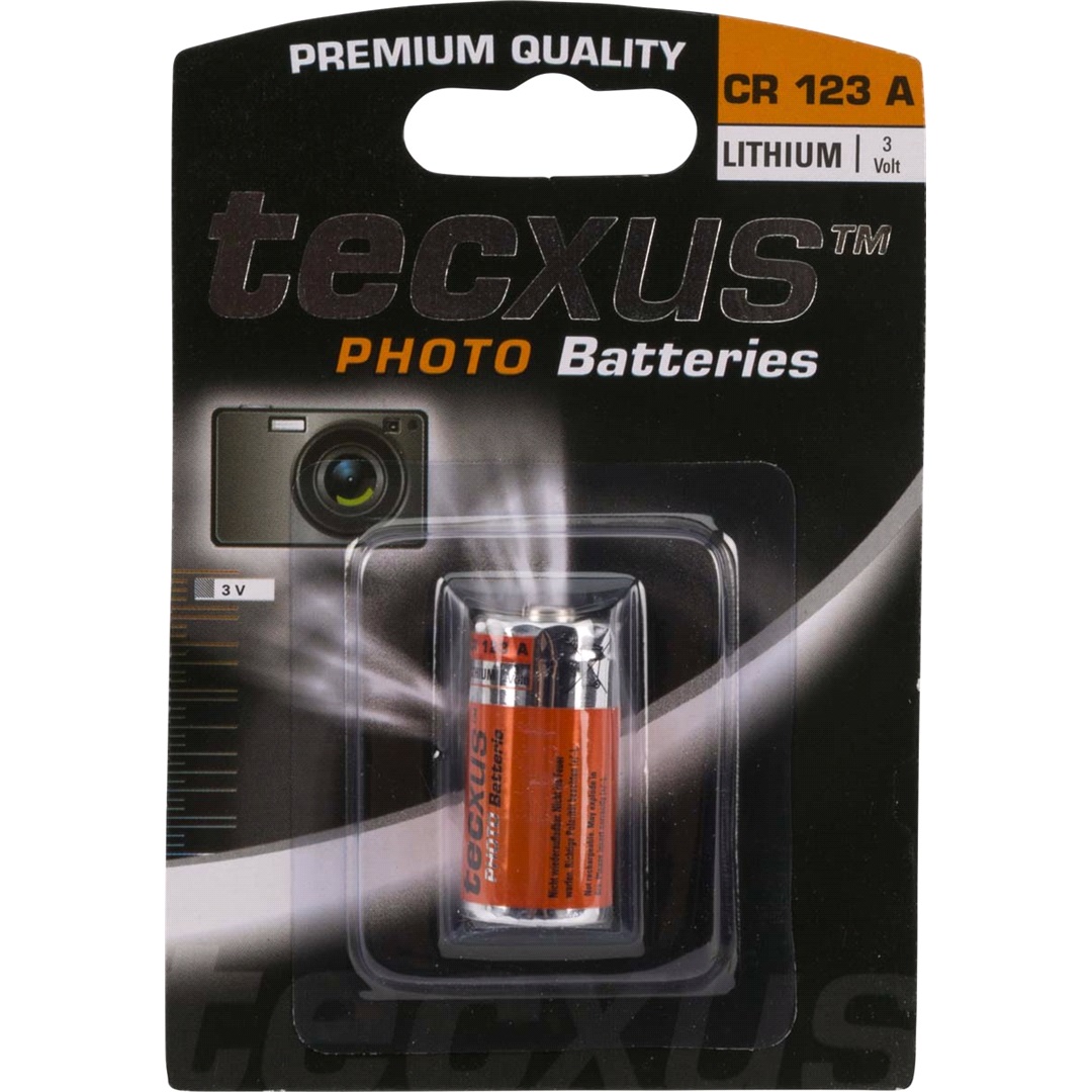 Tecxus Kamerabatteri CR123A Lithium