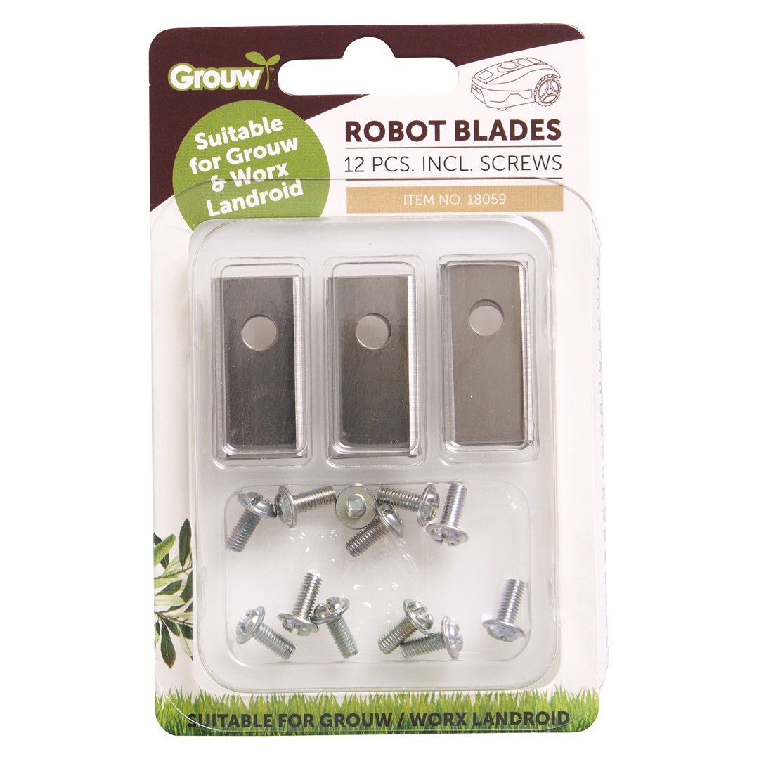 Grouw Knivblad 12-pack - robotgräsklippare
