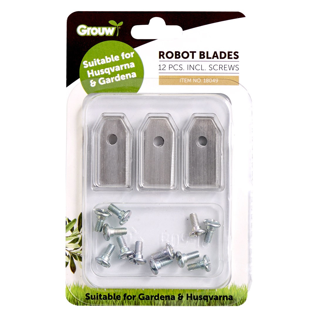 Grouw Knivblad 12-pack - robotgräsklippare
