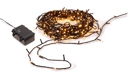 Lyslenke 300 LED varmhvit 29,9 m batteri