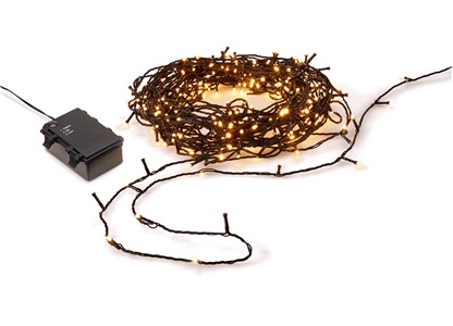 Lyslenke 300 LED varmhvit 29,9 m batteri