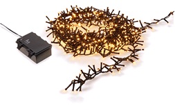 Lyslenke 500 LED varmhvit 10 m batteri