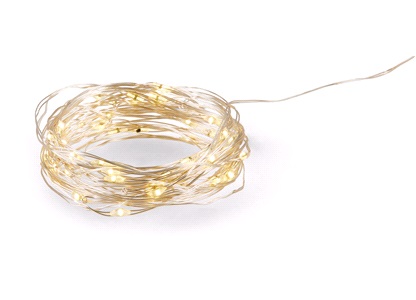 Dekorasjonslyslenke 20 LED varmhvit