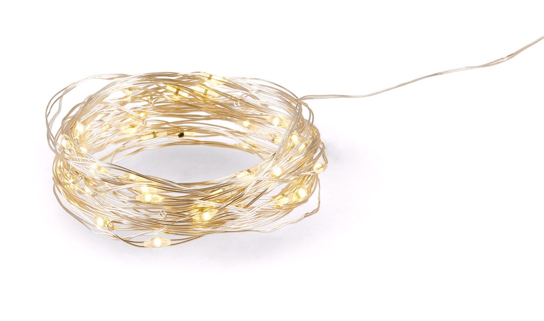  Dekorasjonslyslenke 20 LED varmhvit