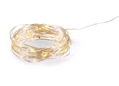 Dekorasjonslyslenke 50 LED varmhvit