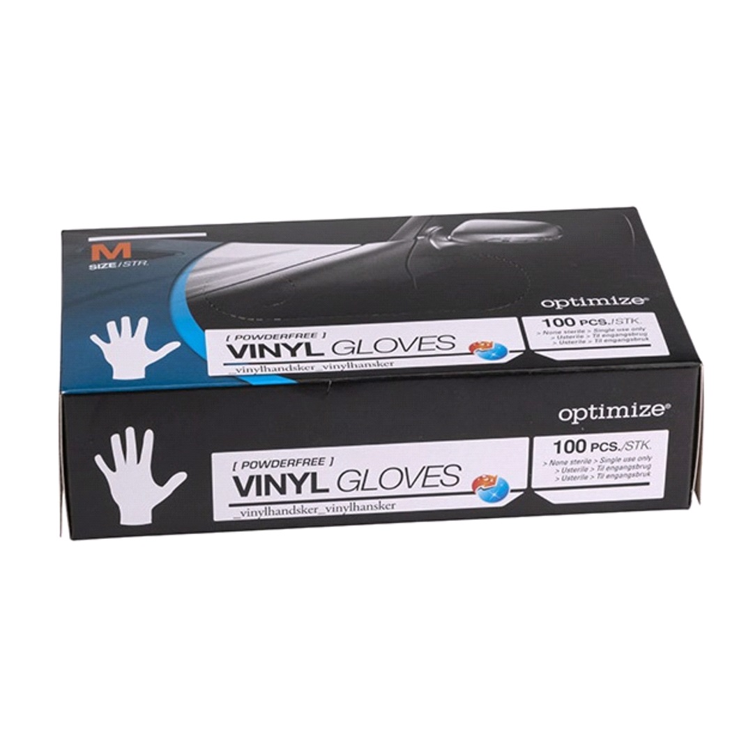 Optimize Engangshansker Vinyl Pf 100 Stk. Str.M
