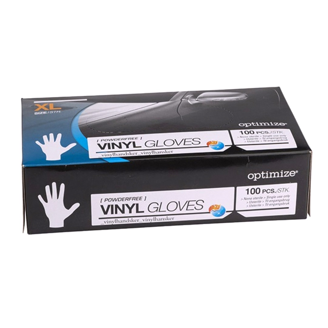 Optimize Engangshansker Vinyl Pf 100 Stk. Str.Xl