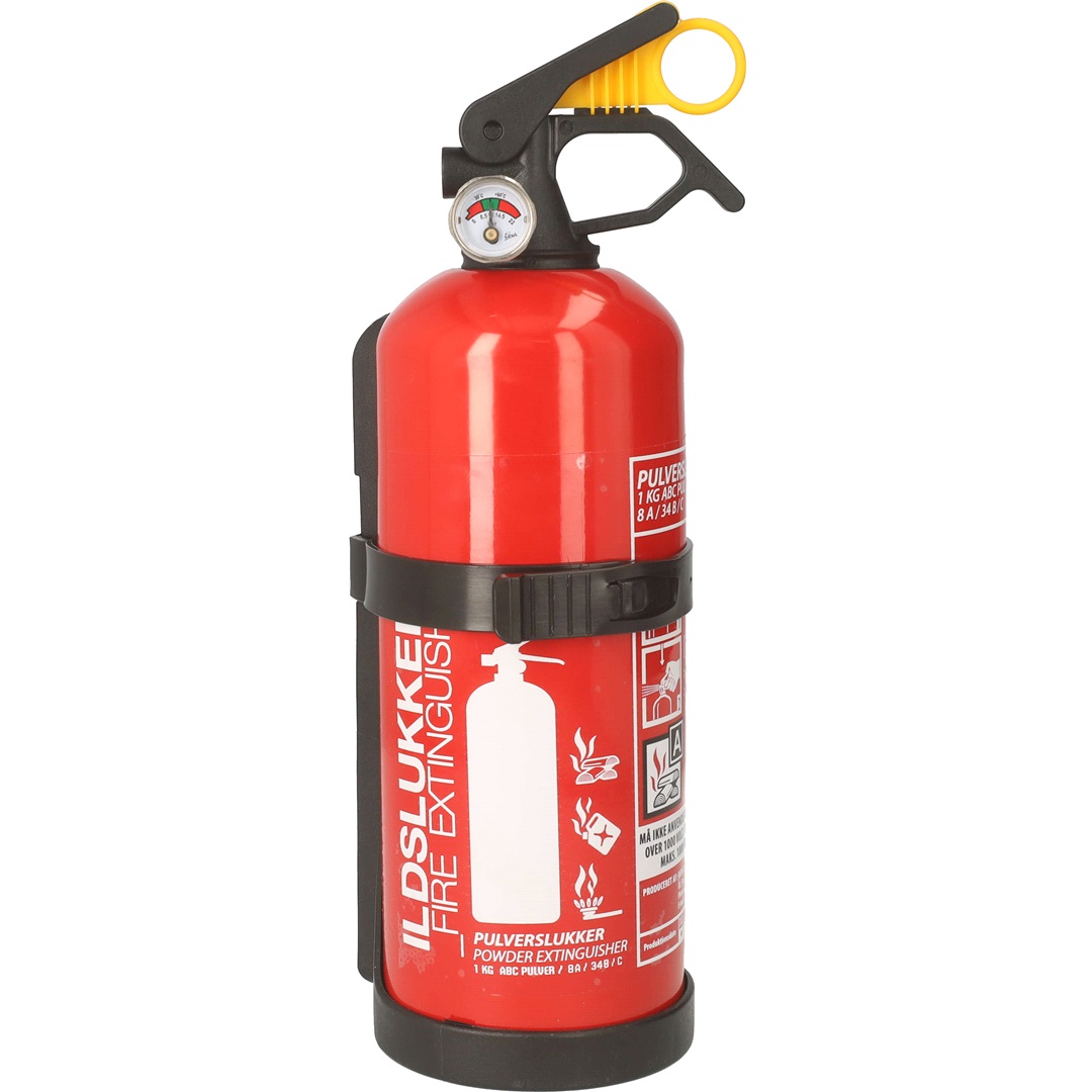 RAZE Pulversläckare 1kg ABC EN3 PED 97/23/EC