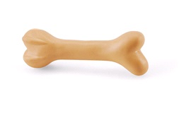 Hundelegetøj kødben, gummi