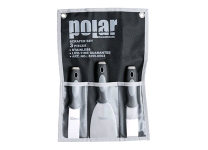Rustf. Skraber sæt, 3 dele Polar Tools