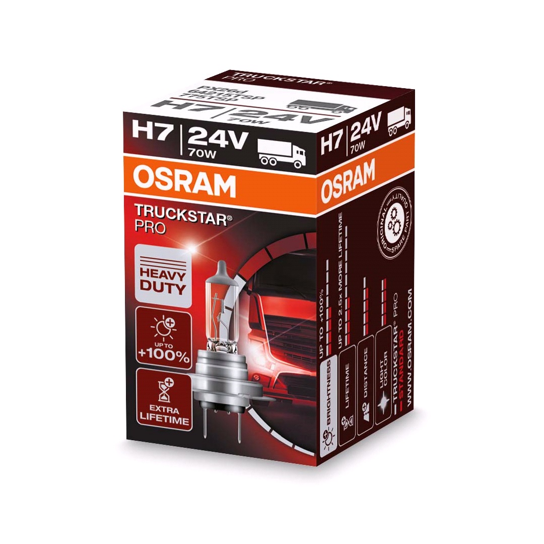 Osram Truckstar Pro 24v 70w +100% Osram H7