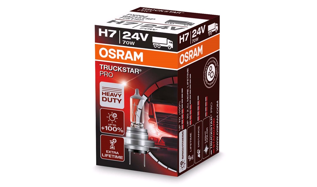  TruckStar Pro 24V 70W +100% Osram H7 