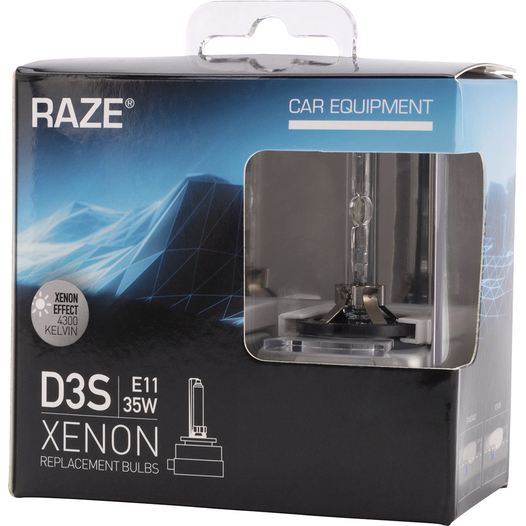 RAZE D3S Xenon, 35W, RAZE, 2-Pack
