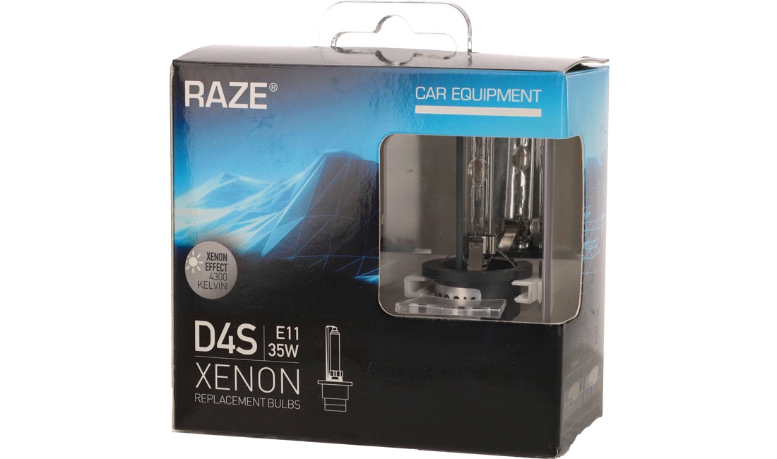  D4S Xenon, 35W, RAZE, 2-Pack