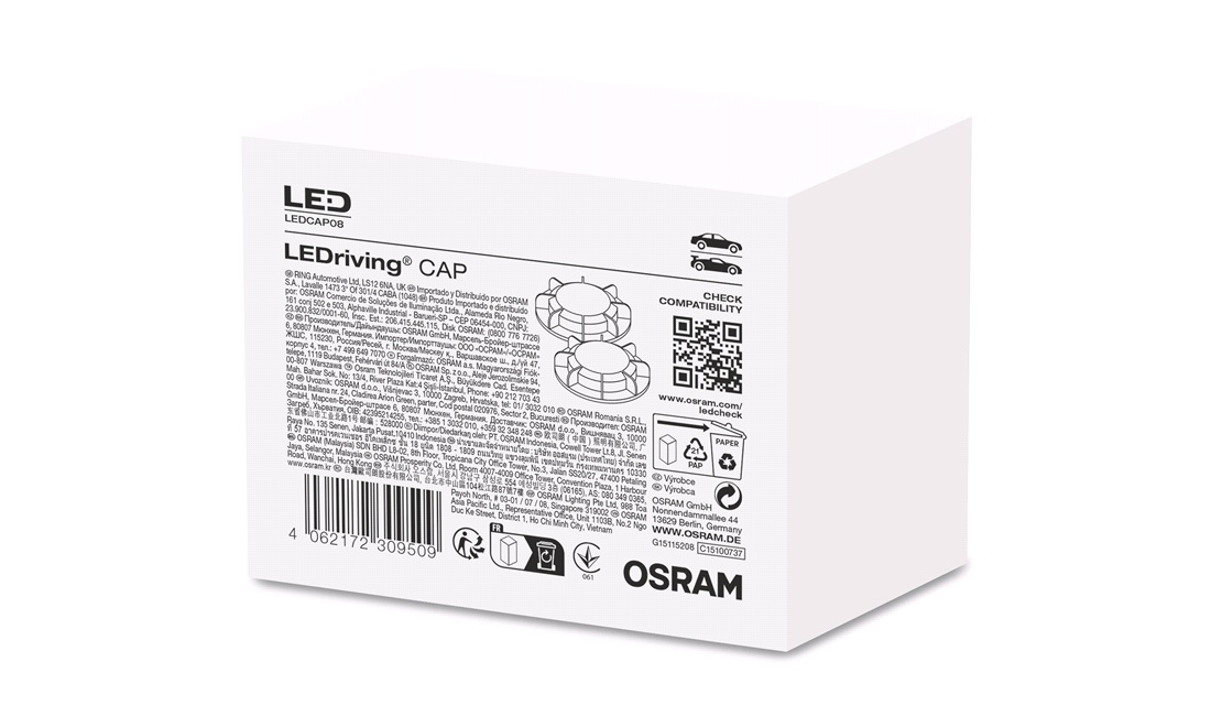  Dæksel LED NB - LEDCAP08 - (Osram)