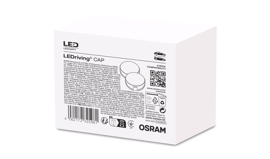  Dæksel LED NB - LEDCAP11 - (Osram)
