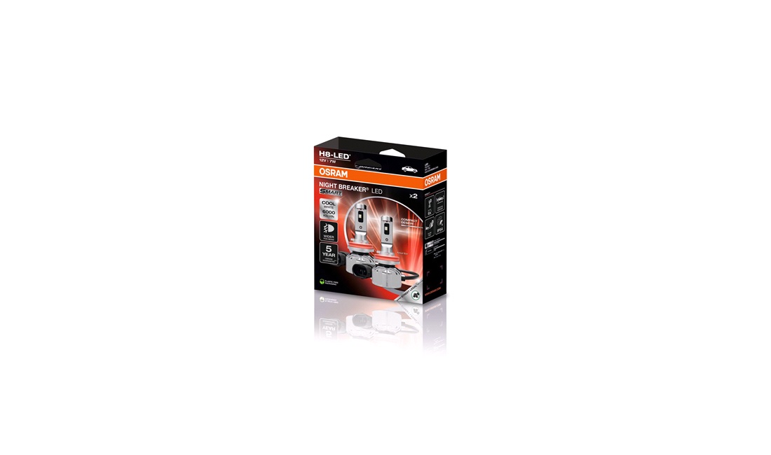  Pæresæt H8 Night Breaker LED Smart - Osram