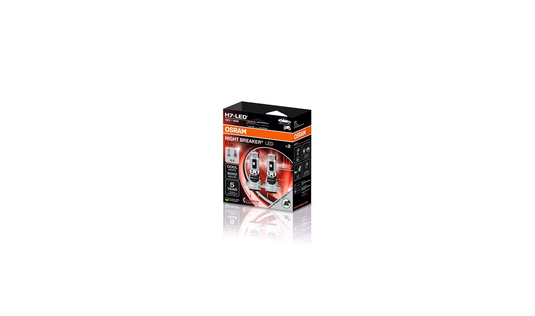  Pæresæt H7 LED Night Breaker Speed - Osram