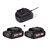 SLATE lader + 2 x 2Ah batterier 