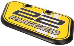 Sidenummerplade v.s. brun, CooPop RUGGED