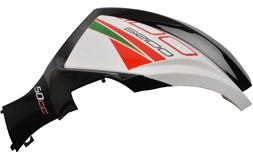 Frontsideskjold, h.s. hvid/rød, Grido