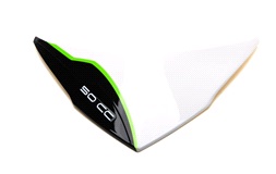 Øverste deksel til frontdeks. hvit/grønn