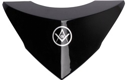 Øverste deksel til frontskjold hvit/rød