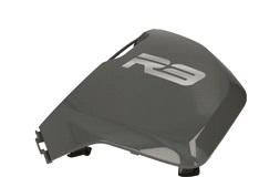 Sidokåpa fram vänster, mörkgrå, VGA R3