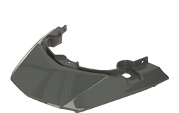 Panel mitt bakom säte dark grey, VGA R3