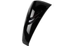 Litet skydd i frontskärm svart Tres