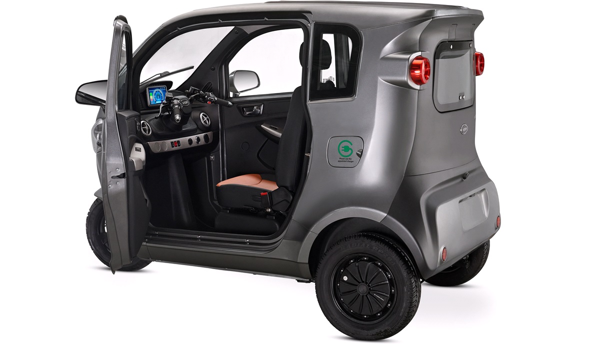 VGA CabEasy 45 km/t grå 60V58Ah kabinescooter Kabinescooter 30 og