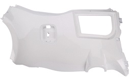 Bakskärm vit exteriör v.s. CabEasy