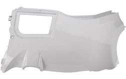 Bakskärm vit exteriör h.s. CabEasy