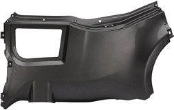 Bakskärm grå exteriör h.s. CabEasy