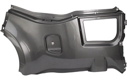 Bakskärm grå exteriör v.s. CabEasy