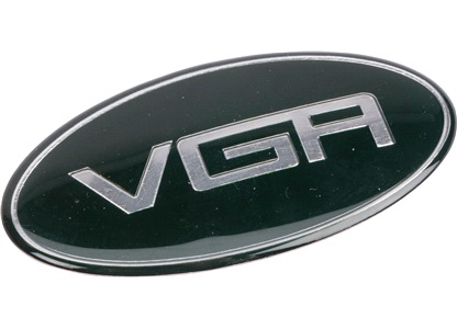 VGA 3D-emblem fram+bak, CabEasy