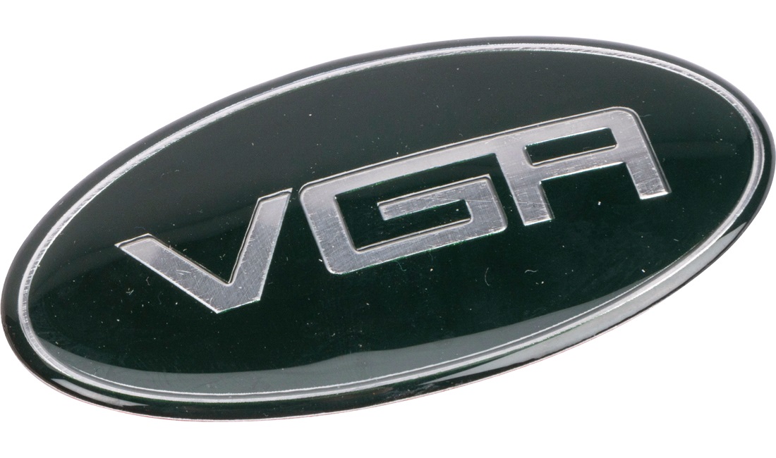  VGA 3D-emblem fram+bak, CabEasy