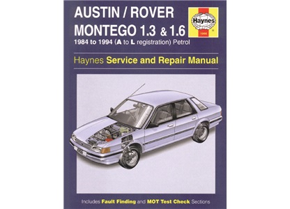 Rep.håndbok Austin/Rover Montego 84-94