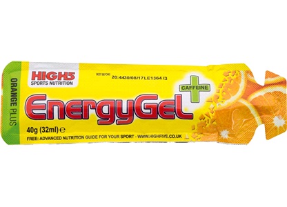 High5 Energy gel+ orange koffein 32 ml.