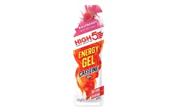 High5 Energy gel+ hindbær koffein 32 ml.