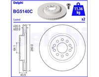  Bremseskive 280 x 22 mm