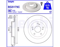  Bremseskive 282 x 10 mm