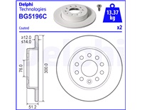  Bremseskive 300 x 14 mm