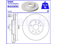  Bremseskive 296 x 26 mm