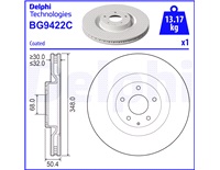  Bremseskive 348 x 32 mm