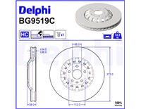  Bromsskiva 375 x 36 mm