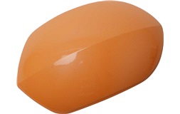 Bakskjerm, lakkert, oransje, Vita