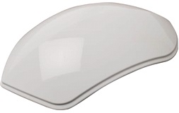 Bakskjerm, lakkert, hvitt, Vita